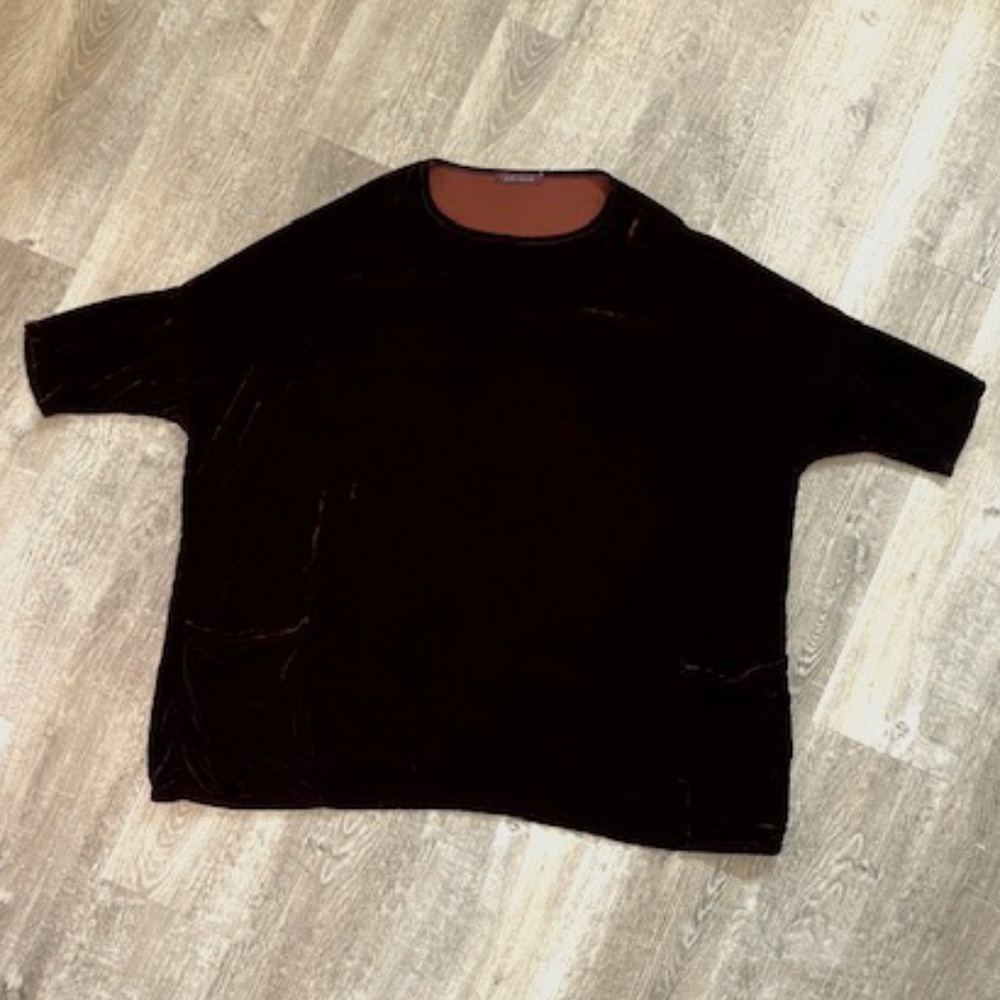 CUT LOOSE velvet top, O/S